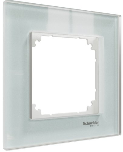 Рамка универсальная Schneider Electric Merten M-Elegance 1-м. стекло белый кристалл картинка